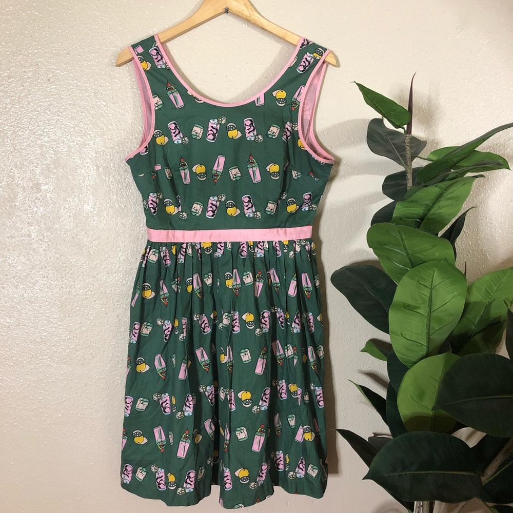 ModCloth Lemonade Print Dress
